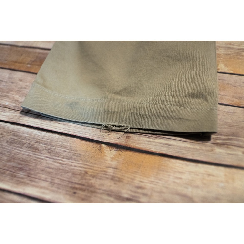Momotaro Jeans Mens Khaki Chino Trousers Made in Okayama Japan GTB Stripes Tan - Picture 5 of 16